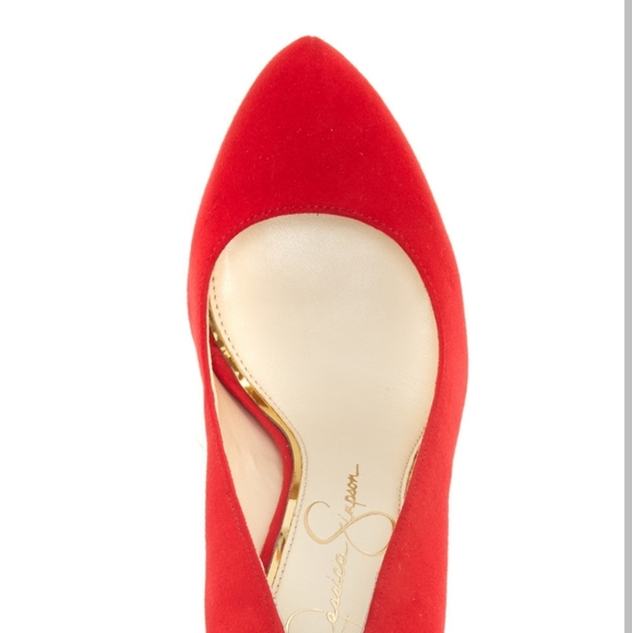 Jessica Simpson Parisah Platform Pumps Red -10 - Picture 4 of 8